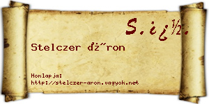Stelczer Áron névjegykártya